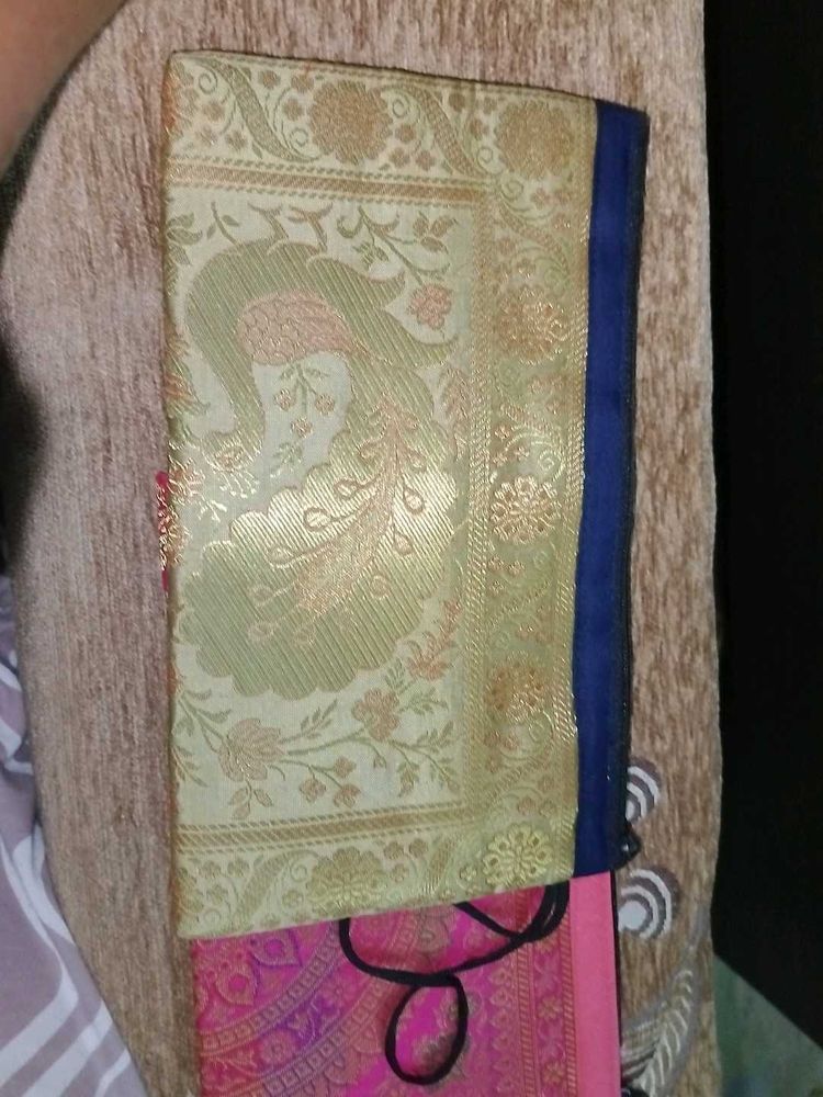 Banarsi Silk Clutch Combo