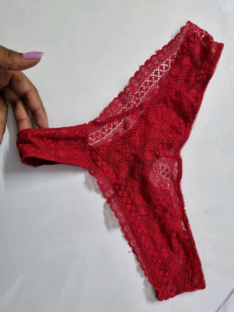 SEXY Lace Thong , Red Maroon  Underwea.