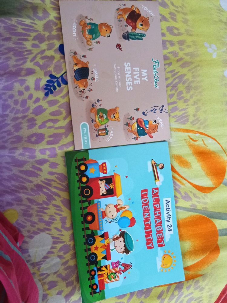 KIDS FIVE SENSES AND ALPHABET COLOUR BOOKS