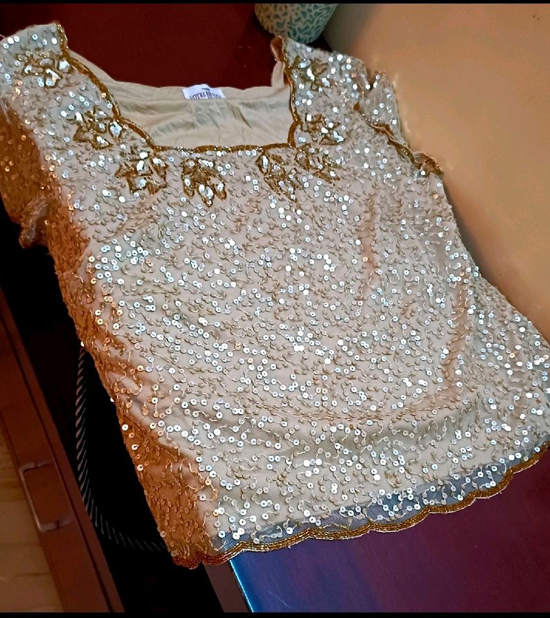 Golden Sequin Top