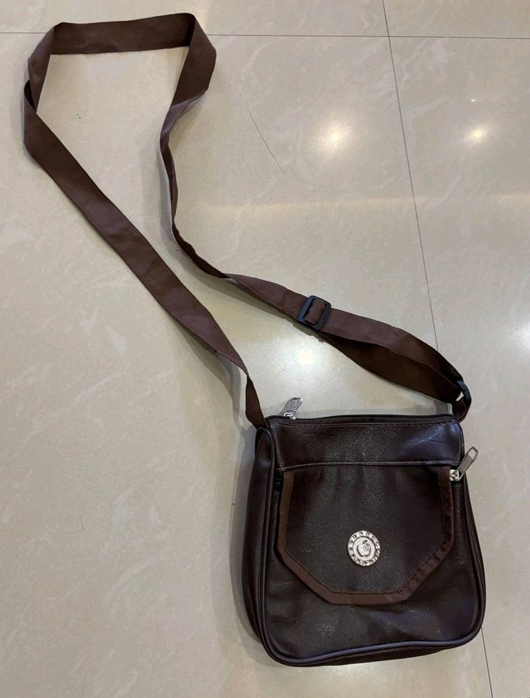 Coffee Brown Sling Bag