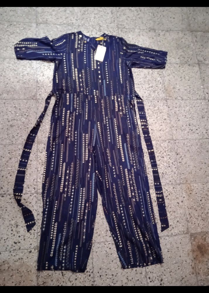 Rayon Foil Jumpsuit