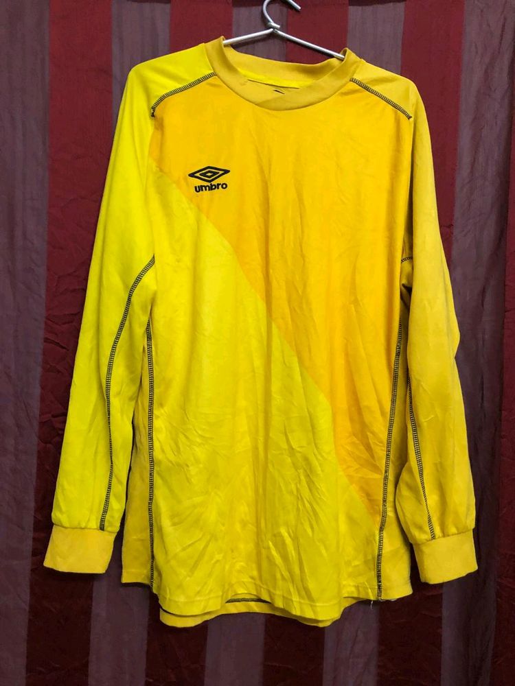 Umbro Yellow Long Sleeve T Shirt