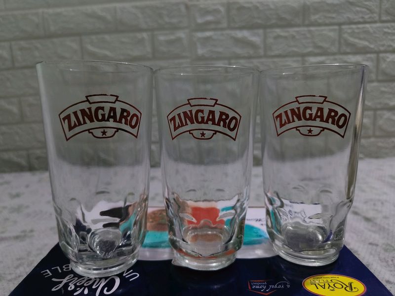 A Set Of 3 Glass