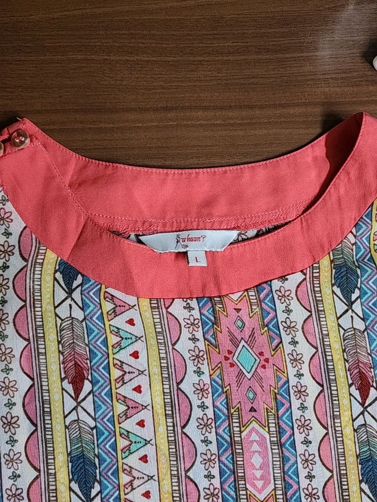 Casual-formal And Stylish Top (Pink)