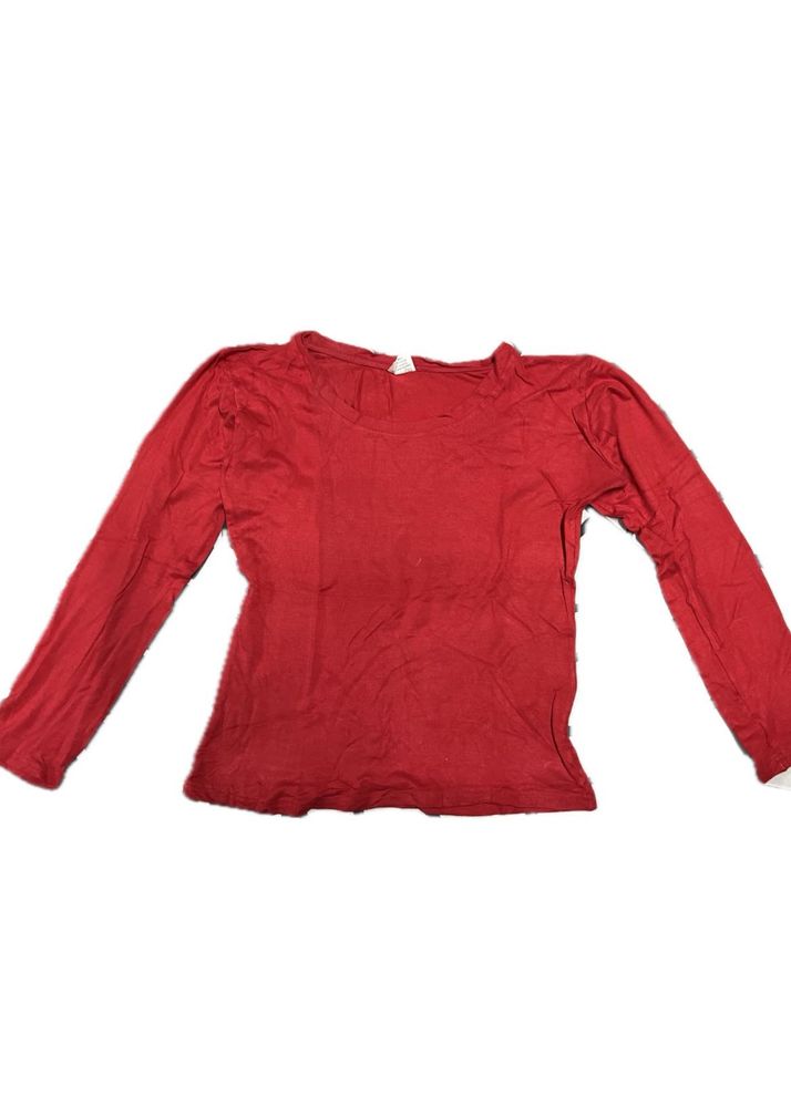 Red Full Sleeves Top For Girls