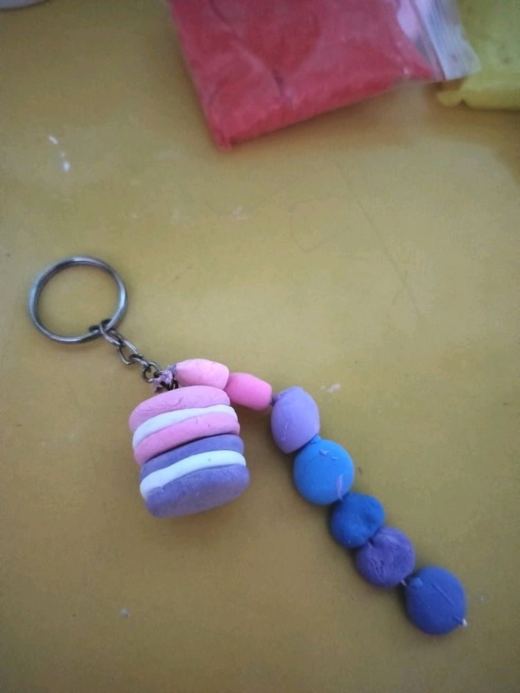 Handmade Customized Clay Keychain