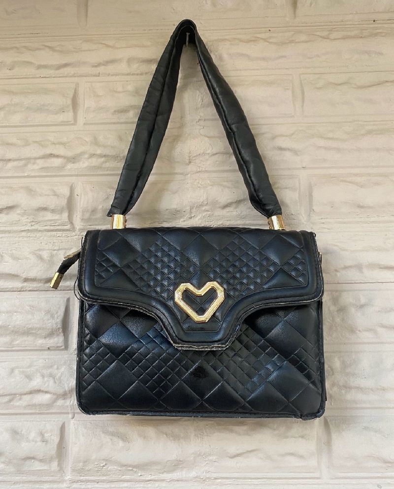 Black Leather Handbag