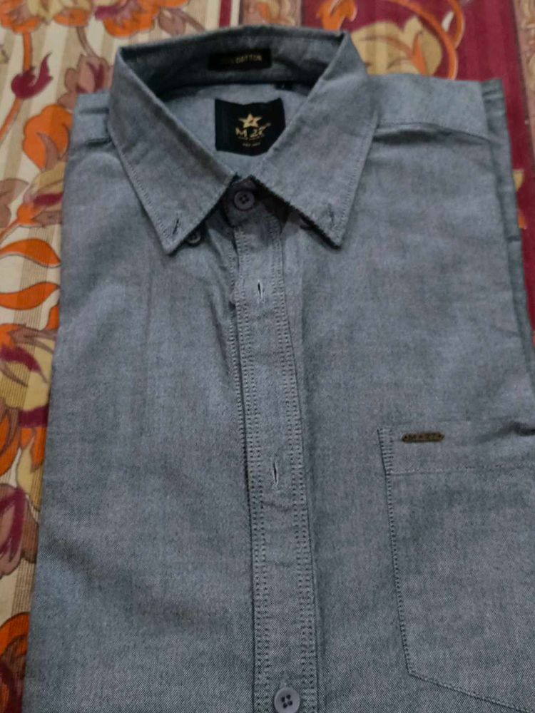 Mens Wear Shirt Full Sleeve,Grey Colour