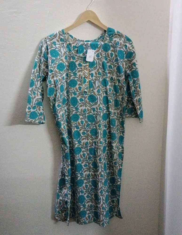 COTTON KURTI WITH PANT SET