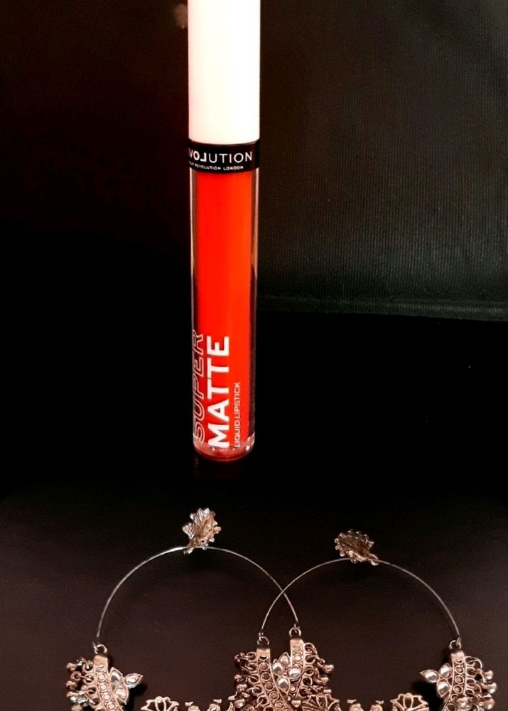 Combo Offer-Supermatte Lipstick With German Silver