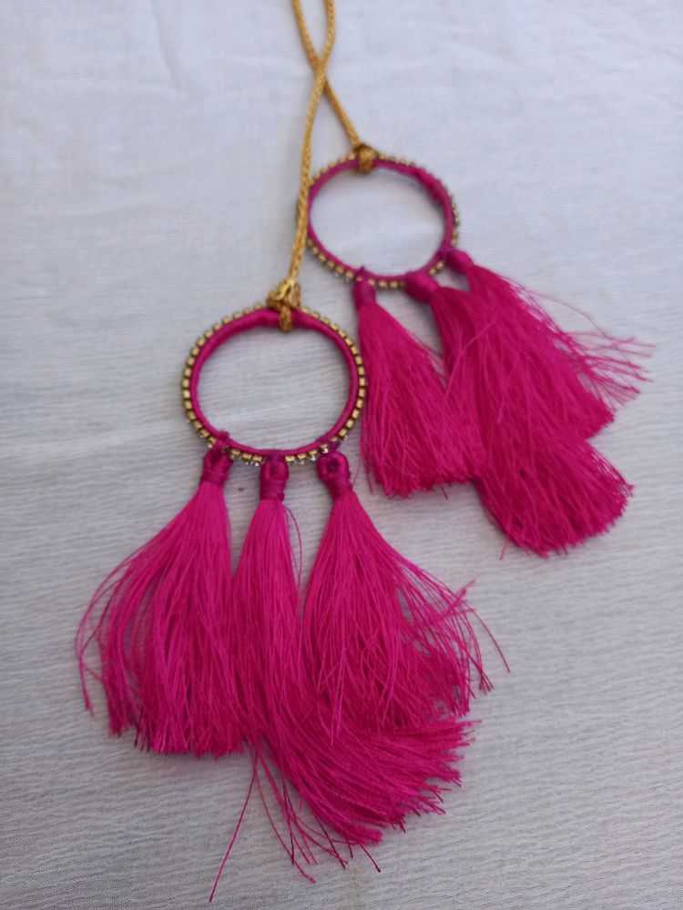 Pink Hand Made Latkan For Bluose