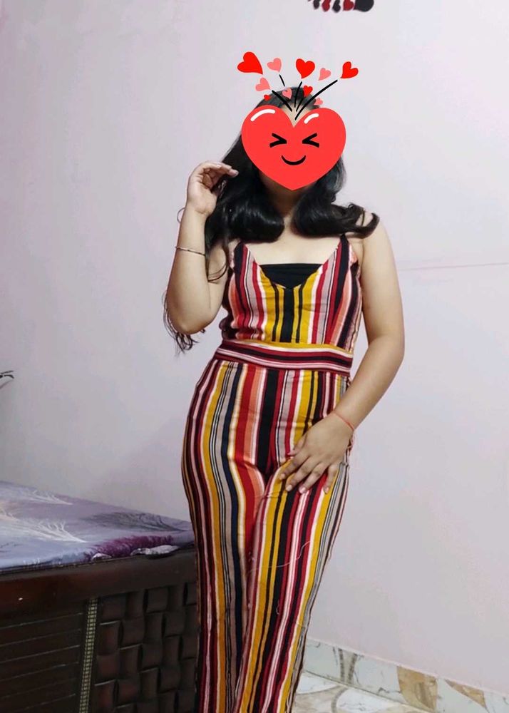 Striped Line Jumpsuit