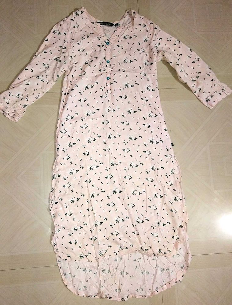 Pink Coloured Long Top , Only Used Onced .