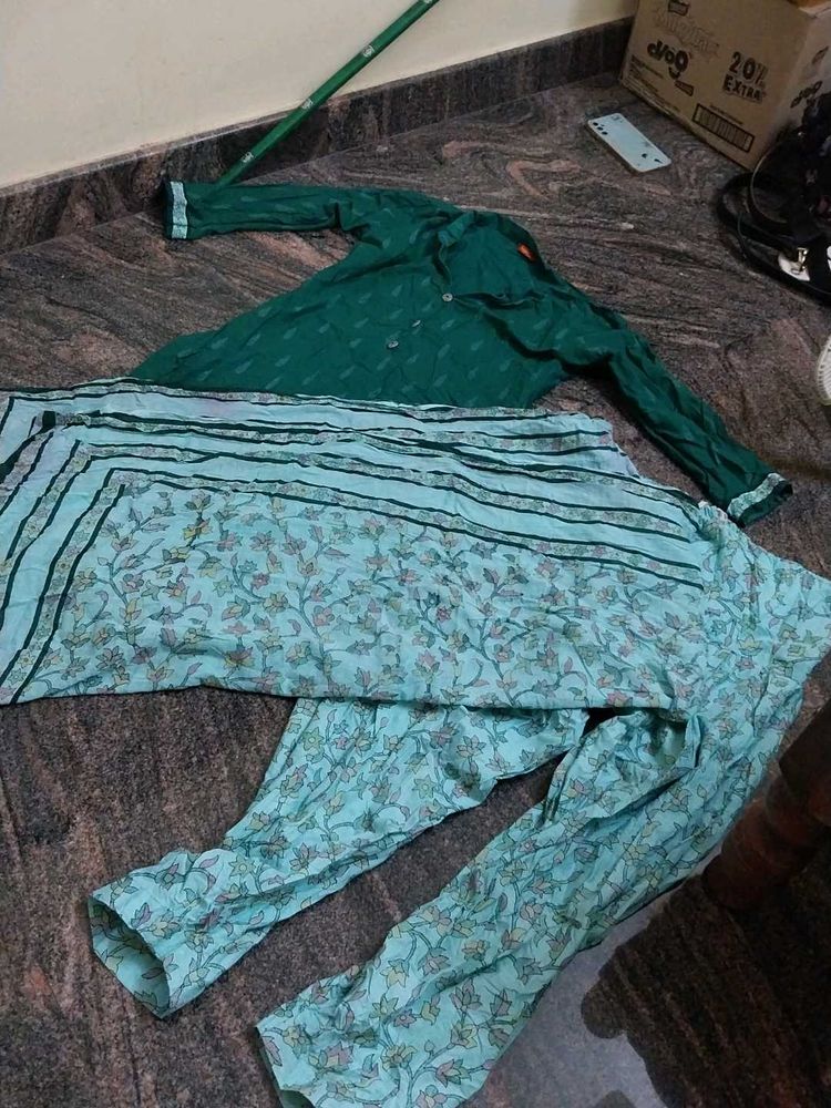 Kurti And Pajima With Duppata Set