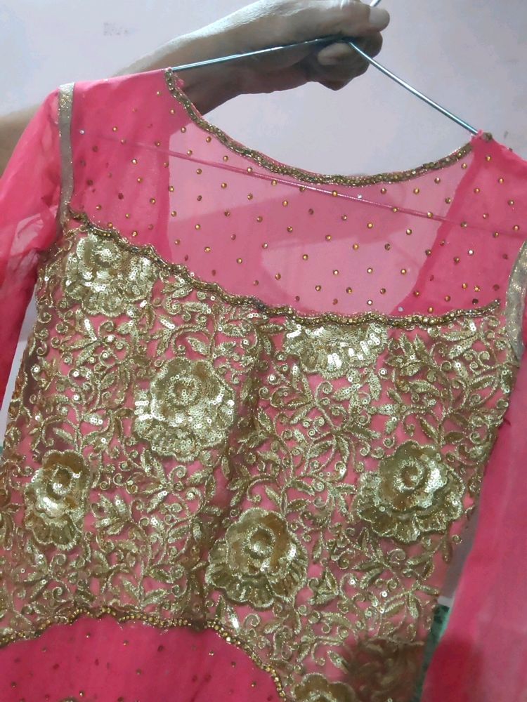 Double Layer Anarkali Suit