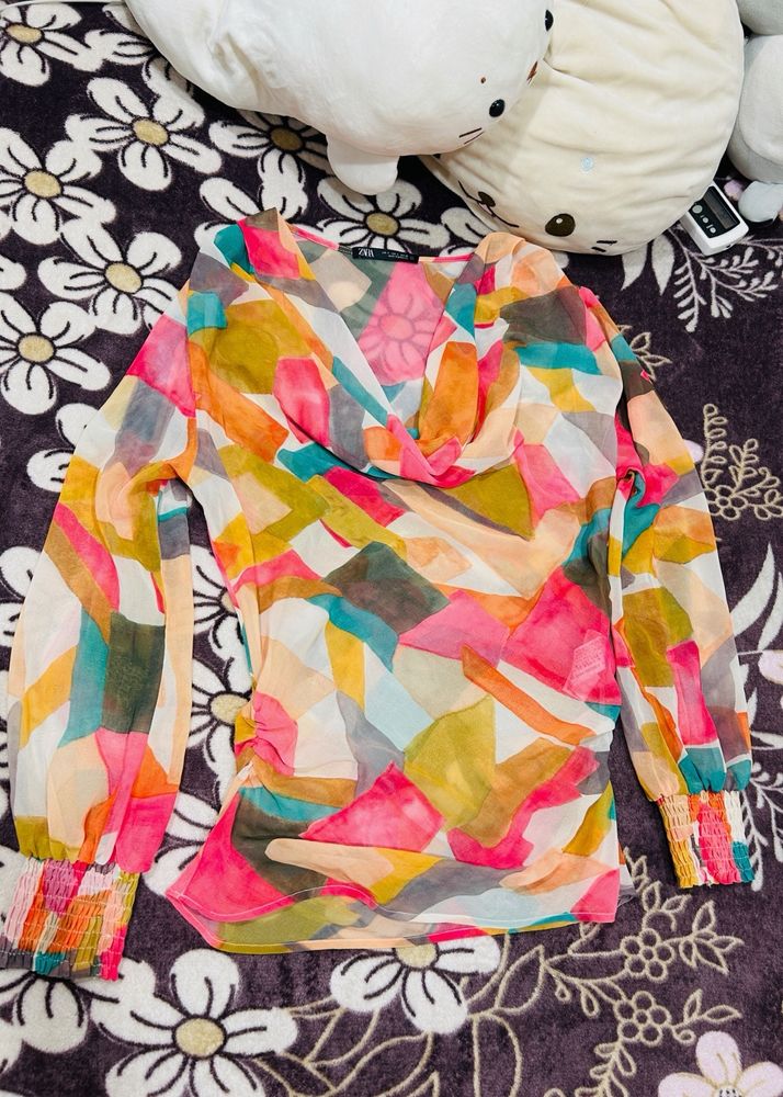 Zara Multicoloured Top