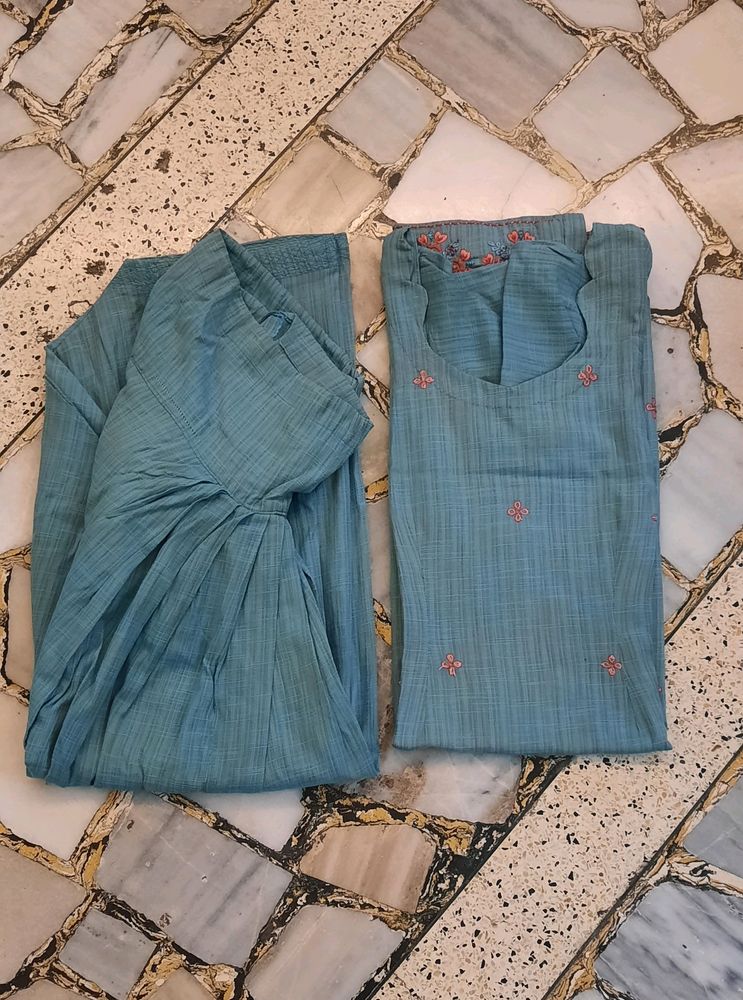 Ocean Blue Salwar Suit