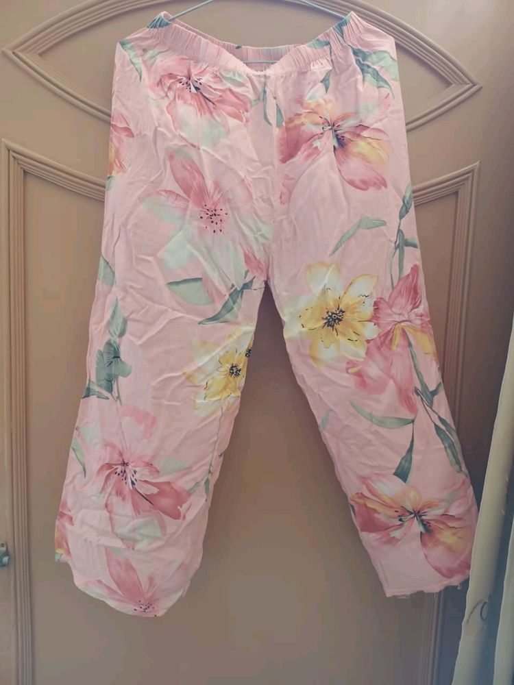 Women Floral Printed Free Size Pyjama