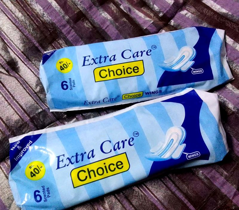 Extra care pads pack of two total 12 pads