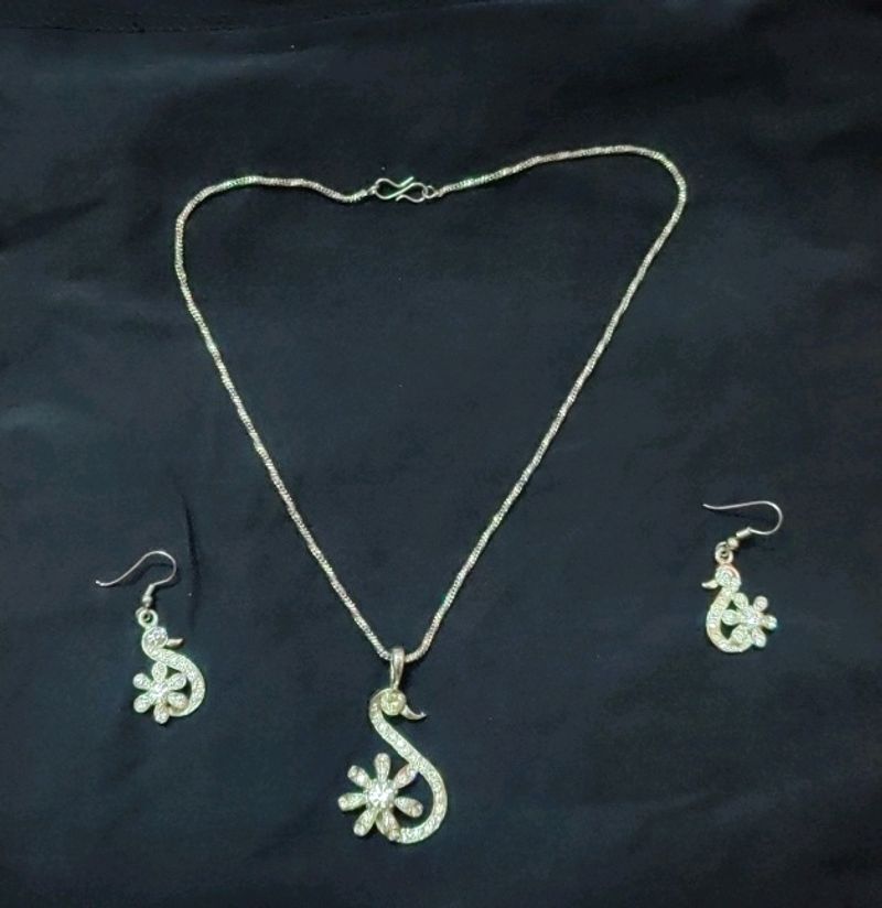 Rhodium Chain Set