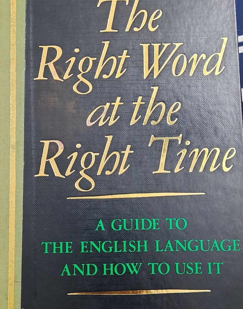 Right Word Use Correct  Time