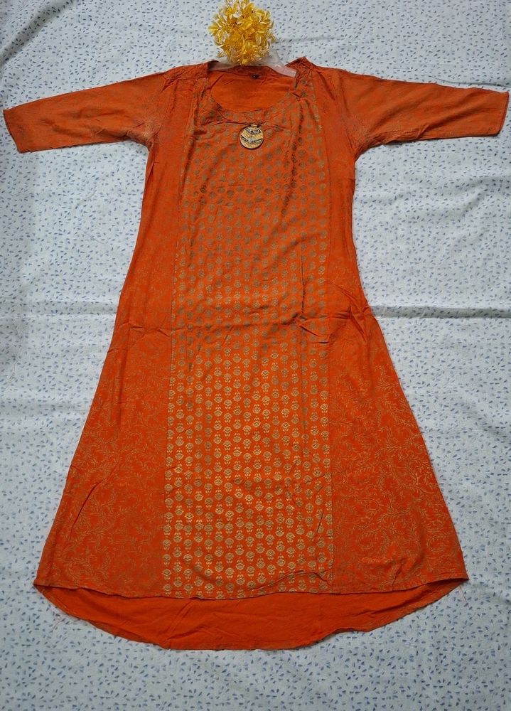 Beautiful Orange Party Wear Kurta🤎