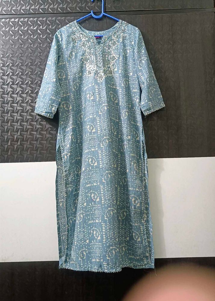 Gray Colour Kurta