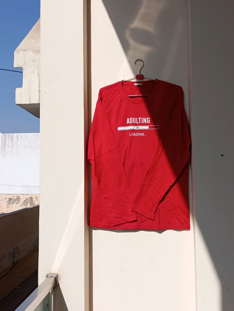 A Red Full Sleeve T-shirt