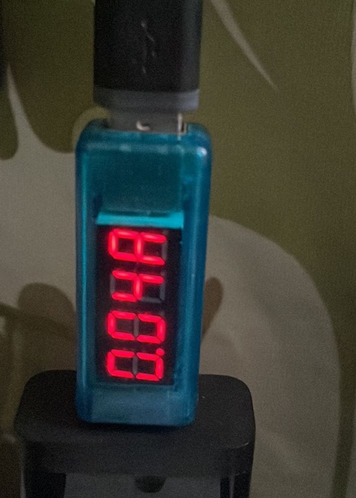 USB Voltage And Current Tester Blue Colour