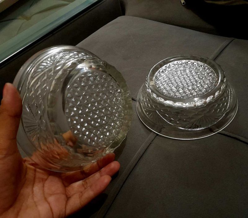 Set Of 2 Glass Bowl