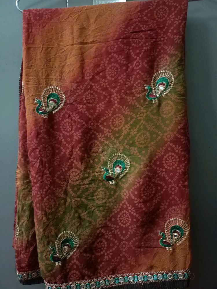 Brown Heavy Pretty Saree