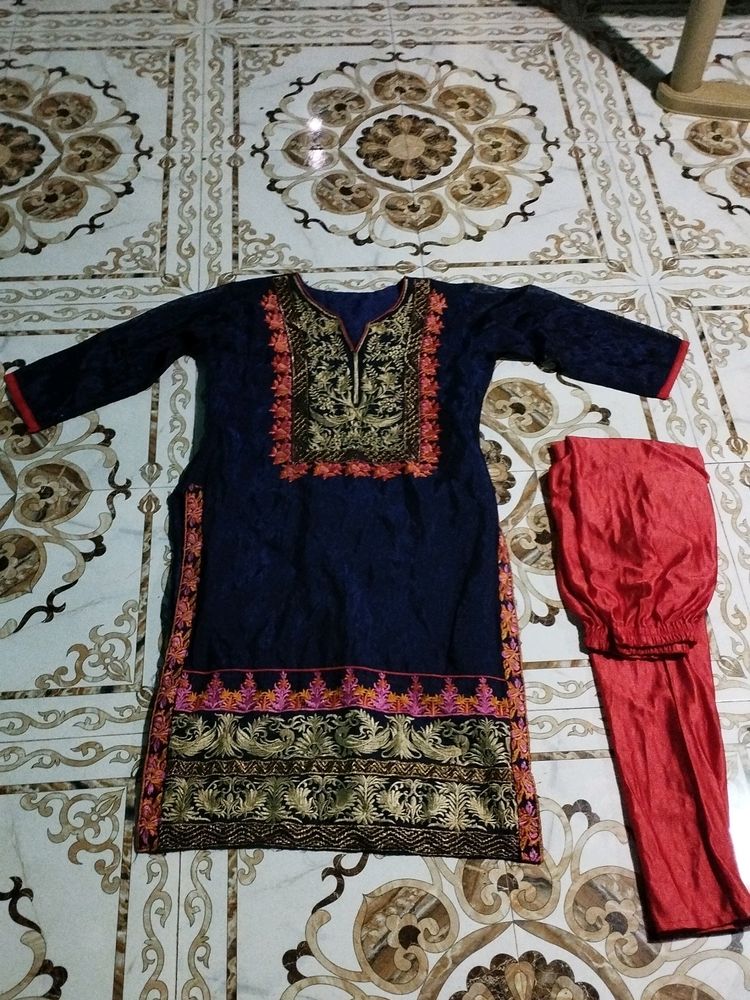 Navy Blue Festive Kurta