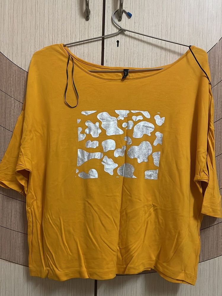 Mustard Oversize Top