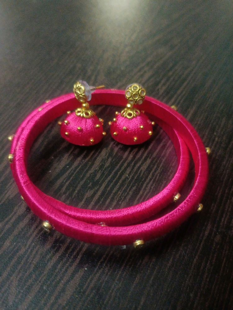 Thread Bangles and Stud Set