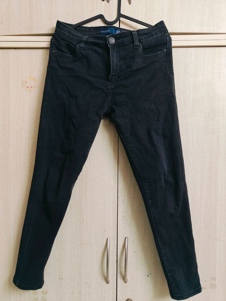 Slim Black Jeans Stretchable (30)