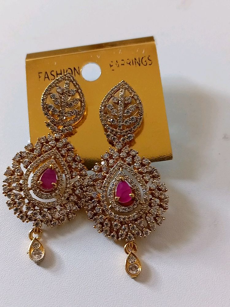 AD Stone American Diamond Earrings Top quality