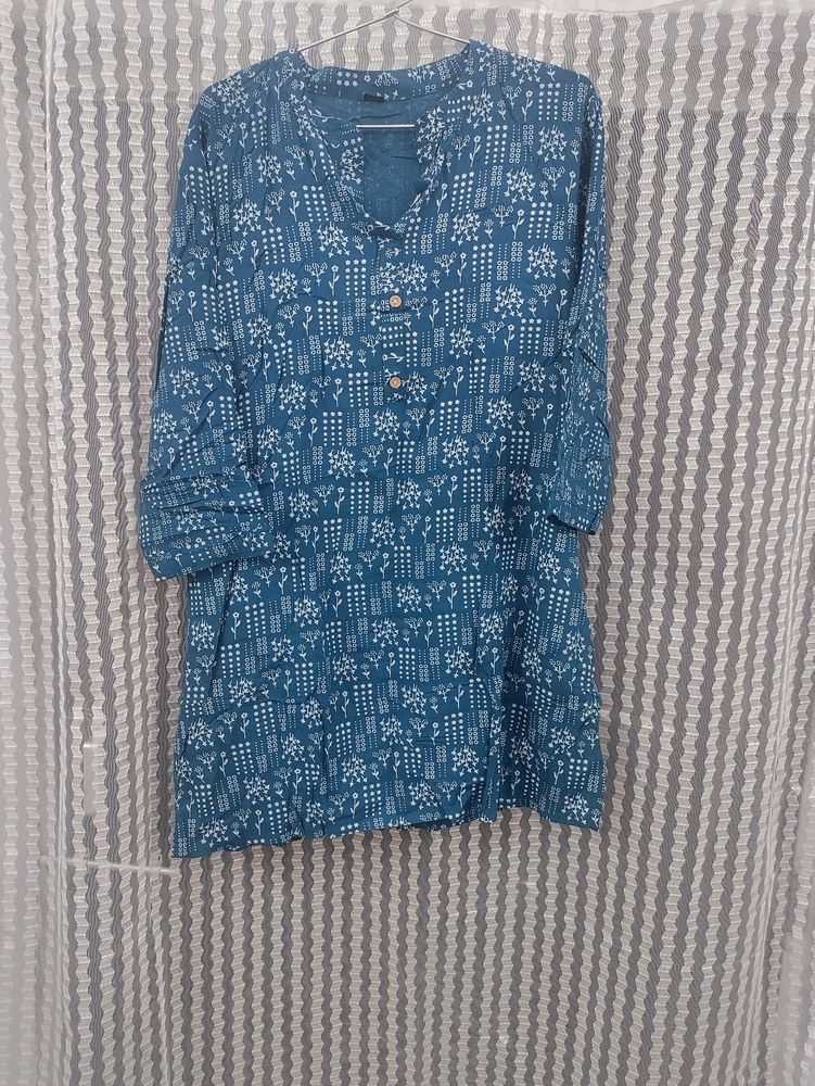 Blue Short Kurta