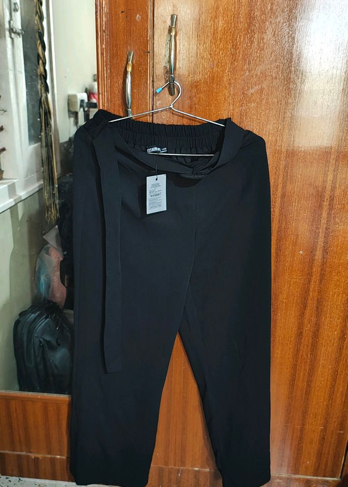 Black Trouser Wide Leg