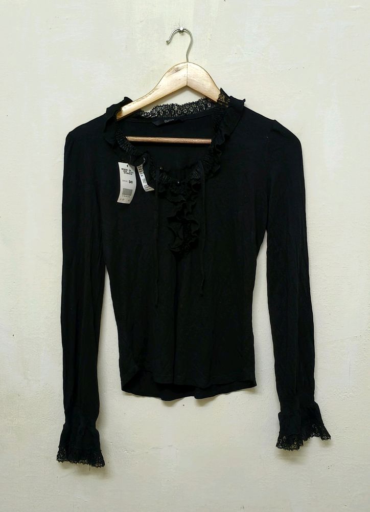 Trendy New Black Top For Women