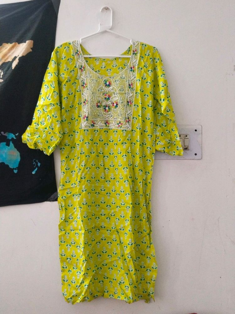 Yellow Kurti