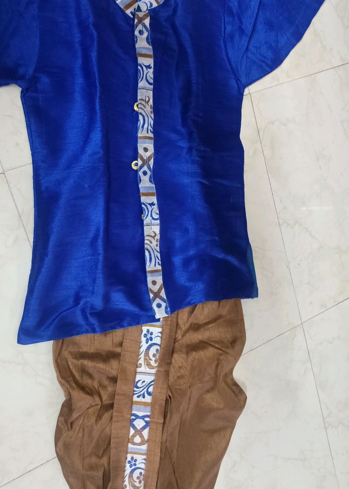 Boy Silk Kurta-Dhoti Set- SALE