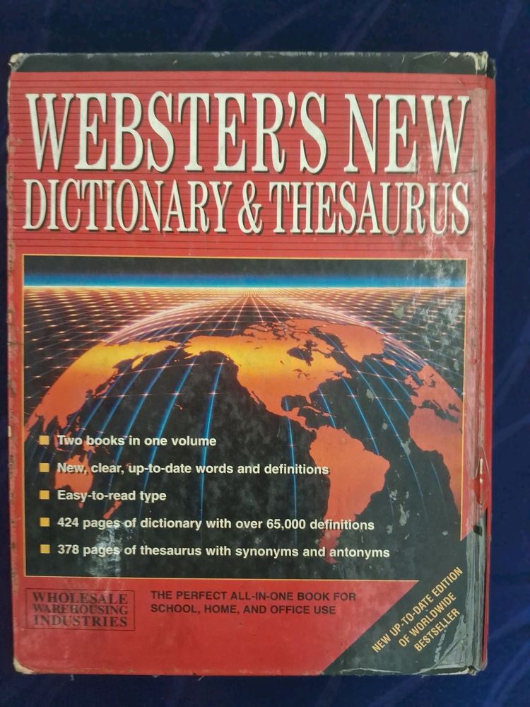 Webster New Dictionary And Thesaurus