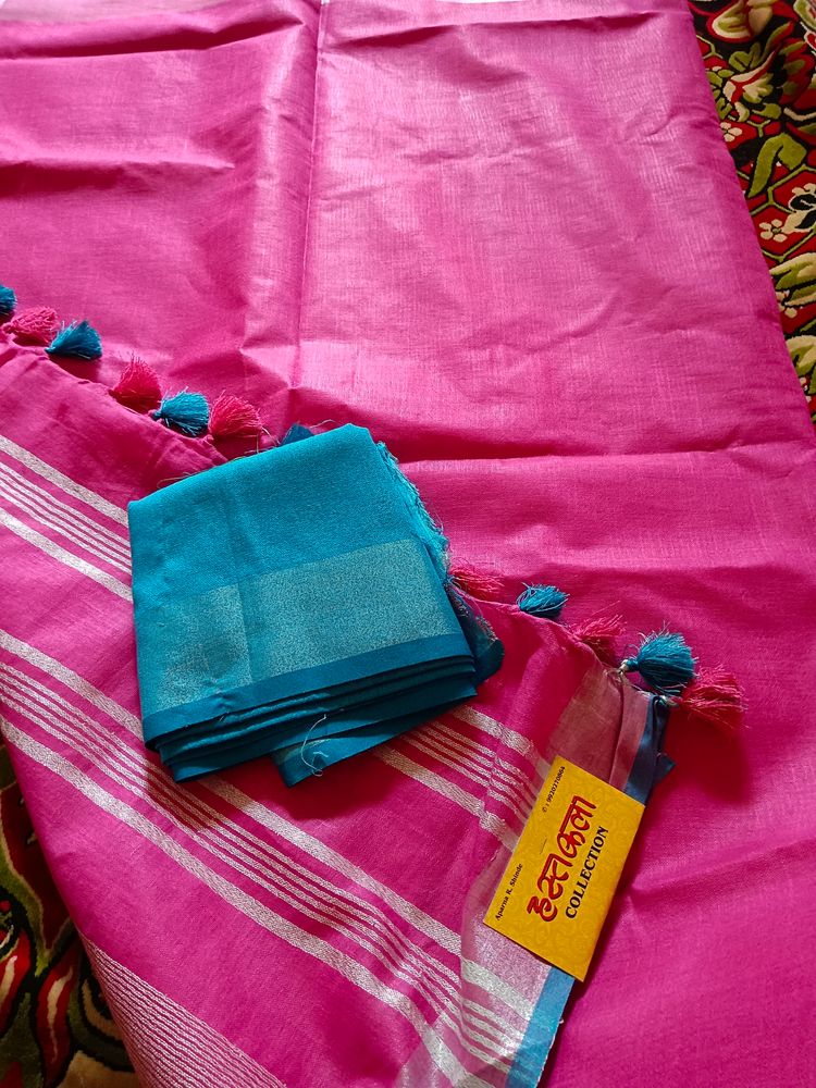 Linen Saree