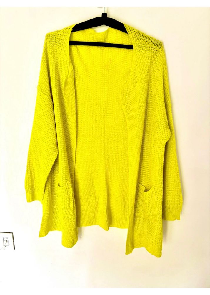 Beautiful Lime Green Woolen Shrug