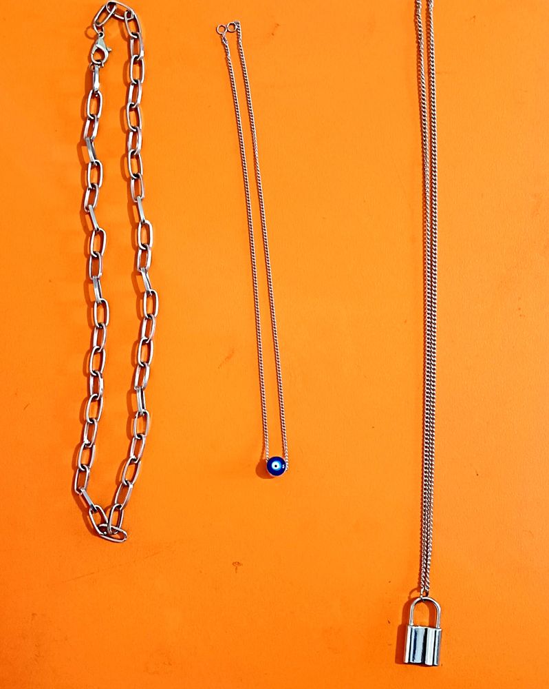 Combo Of Ring 3- Chains , Earings.
