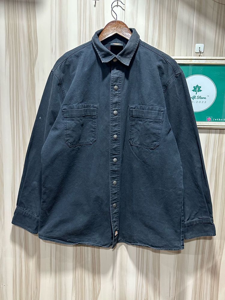 Dickies Black Denim Cotton Shirt