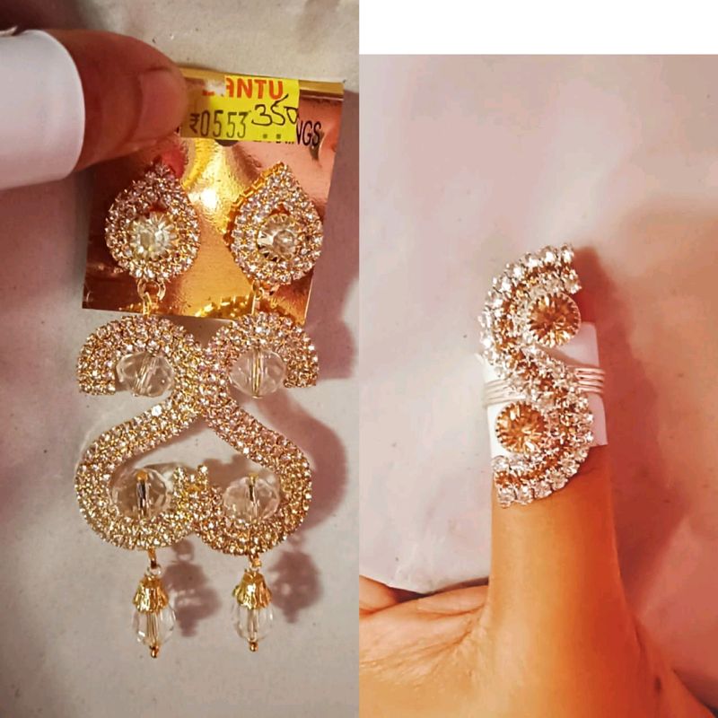 Earrings & Rings For Women & Girls