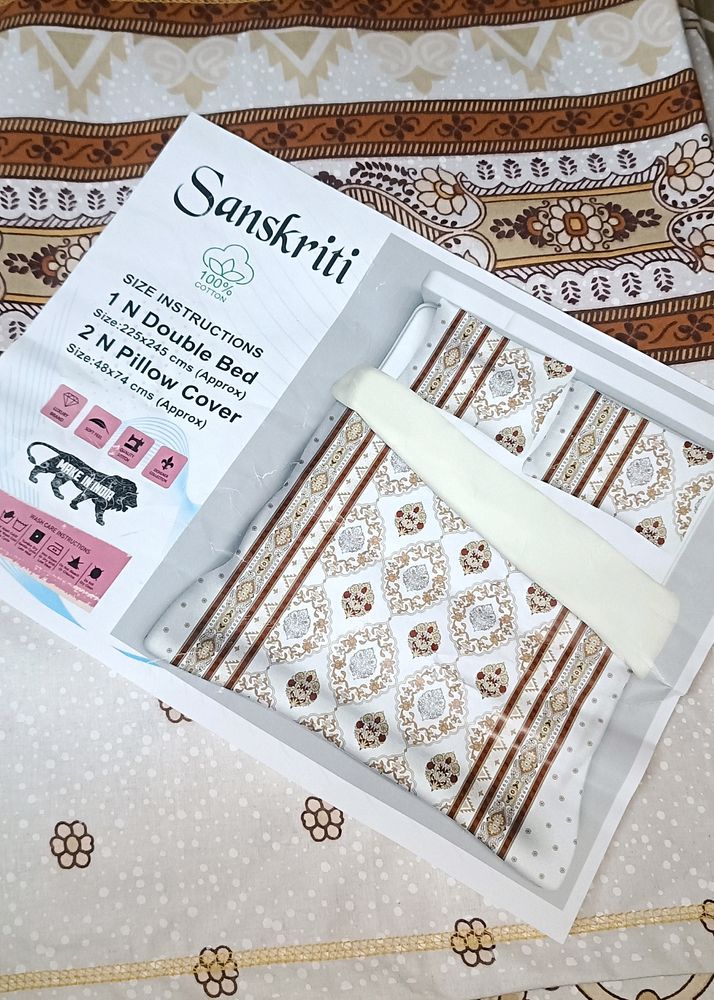 BRAND NEW SANSKRITI PREMIUM COTTON BEDSHEET