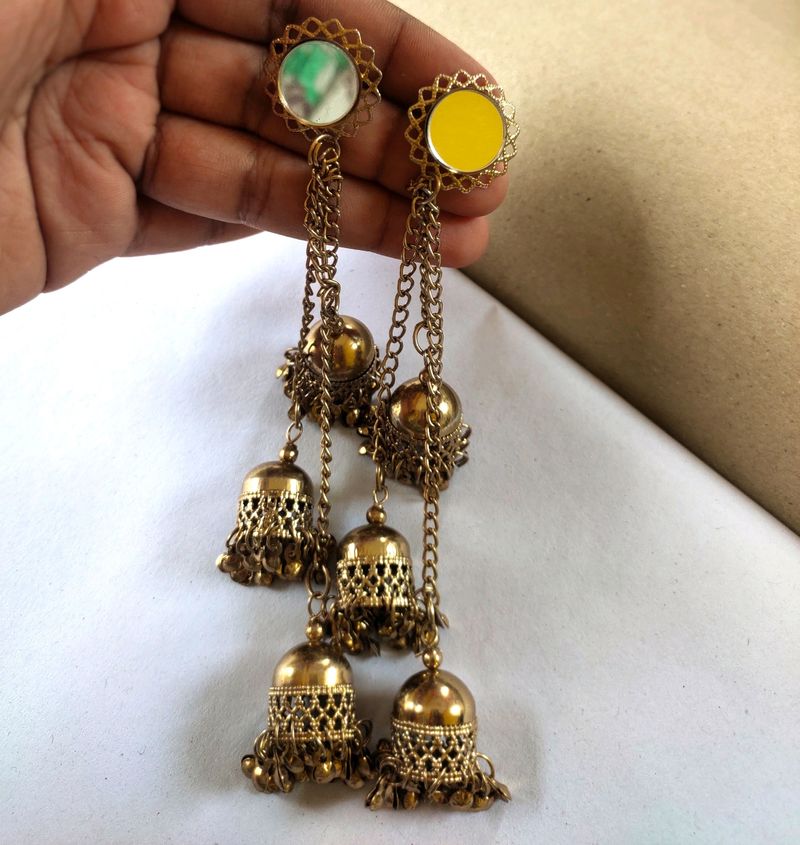 New Stylish 199 Only Golden Earrings